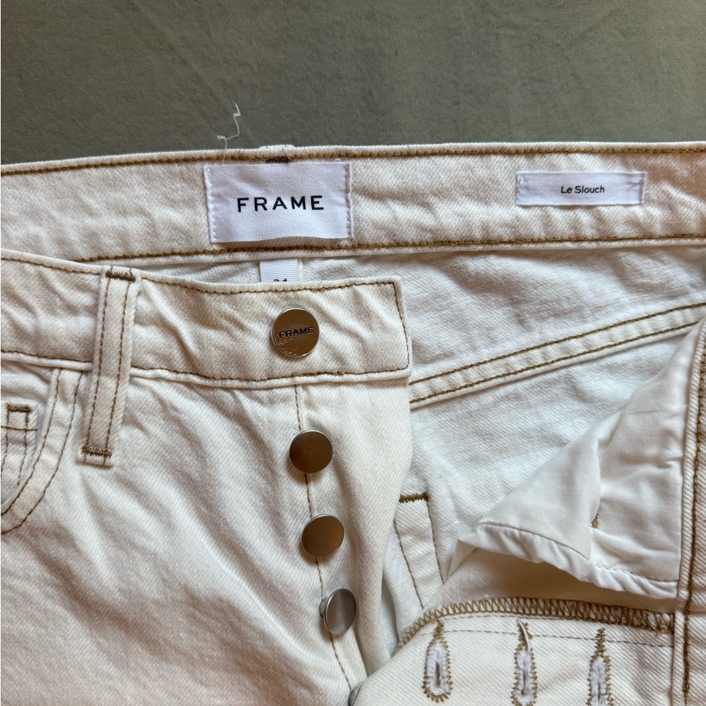 Frame Denim Women's Off-White Boyfriend Jeans